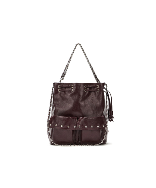 DEINET(ダイニット)の「DEINET 5-WAY STUD POCKET MULTI BAG IN BURGUNDY(バックパック/リュック・レディース・その他・FREE)」の7枚目の写真