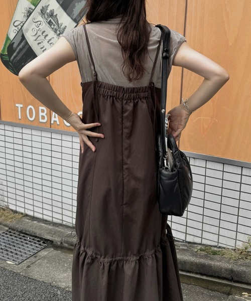 WILLFULLY(ウィルフリー)の「stretch sheer velour bottle neck no sleeve tops(その他トップス・レディース・ダークブラウン/チャコール/グレイッシュベージュ・FREE)」の5枚目の写真
