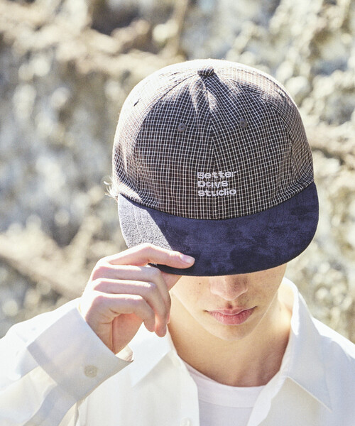 FREAK'S STORE(フリークスストア)の「BetterDays studio × FREAK'S STORE 2トーン フラットバイザー チェック キャップ(キャップ・メンズ・ブラック/ベージュ/ネイビー/ブラウン/グレー/その他9・ONE SIZE)」の3枚目の写真