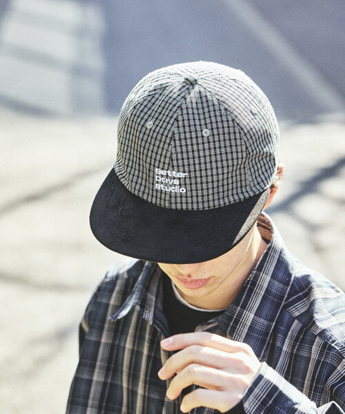 FREAK'S STORE(フリークスストア)の「BetterDays studio × FREAK'S STORE 2トーン フラットバイザー チェック キャップ(キャップ・メンズ・ブラック/ベージュ/ネイビー/ブラウン/グレー/その他9・ONE SIZE)」の2枚目の写真