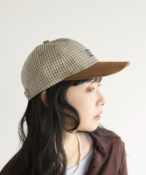 FREAK'S STORE(フリークスストア)の「BetterDays studio × FREAK'S STORE 2トーン フラットバイザー チェック キャップ(キャップ・メンズ・ブラック/ベージュ/ネイビー/ブラウン/グレー/その他9・ONE SIZE)」の8枚目の写真