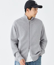 coca（coca）（コカ）の「＼保温・洗濯OK／スウェットライクニットスタンドカラーZIPアップブルゾン（ブルゾン）」
