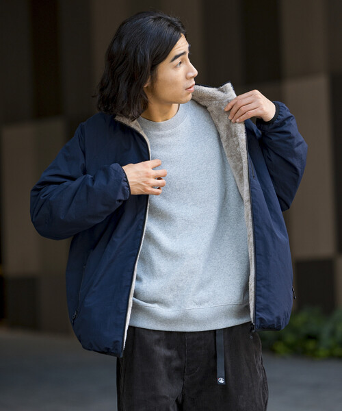 FREAK'S STORE(フリークスストア)の「限定展開 リラックスフィット ナイロン フリース リバーシブルブルゾン(ブルゾン・メンズ・レオパード/ベージュ/その他/チャコールグレー/ネイビー/ブラック/オリーブ・SMALL/MEDIUM/LARGE/X-LARGE)」の18枚目の写真