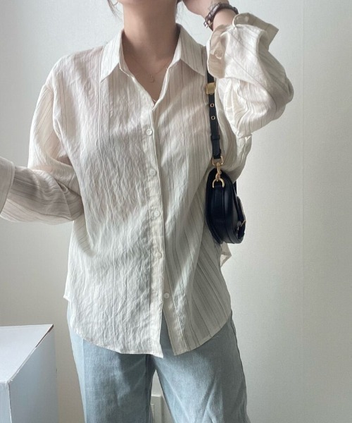 FAVORITO(ファヴォリート)の「襟付きシャツ(シャツ/ブラウス・レディース・ホワイト・F)」の16枚目の写真