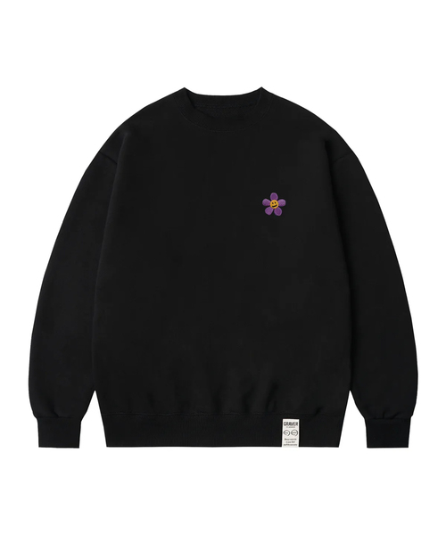 GRAVER（グレーバー）の「[ユニセックス]フラワードット刺繍スウェット_2カラー（スウェット・レディース・ブラック系その他2/ブラック系その他4/ブラック系その他6/グレー/ブラック系その他3/ブラック系その他5/ブラック系その他7・S/M/L）」の4枚目の写真