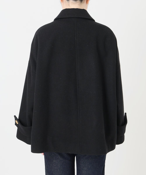 Traditional Weatherwear(トラディショナルウェザーウェア)の「TRADITIONAL WEATHERWEAR SLOBE別注 MALTON B/T SHORT(ステンカラーコート・レディース・ブラウン/ブラック・36/34)」の6枚目の写真