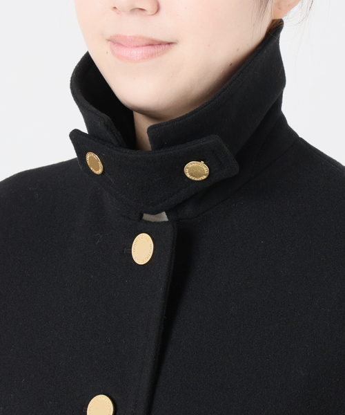Traditional Weatherwear(トラディショナルウェザーウェア)の「TRADITIONAL WEATHERWEAR SLOBE別注 MALTON B/T SHORT(ステンカラーコート・レディース・ブラウン/ブラック・36/34)」の11枚目の写真