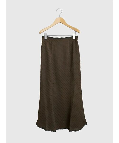 FIKA.(フィーカ)の「Dot lace trim skirt(スカート・レディース・ダークブラウン/ブラック/ベージュ・MEDIUM)」の7枚目の写真