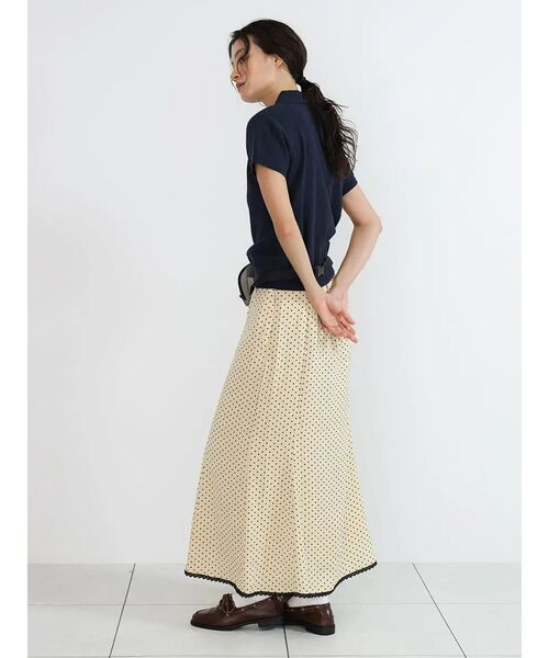 FIKA.(フィーカ)の「Dot lace trim skirt(スカート・レディース・ダークブラウン/ブラック/ベージュ・MEDIUM)」の22枚目の写真