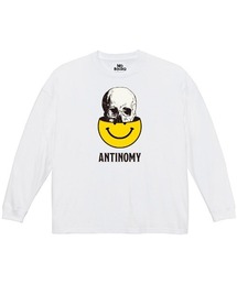 NOBOUND（ノーバウンド） 長袖Tシャツ メッセージ 哲学 ロゴ イラスト プリント ビッグシルエット ロンT トップス レディース ユニセックス