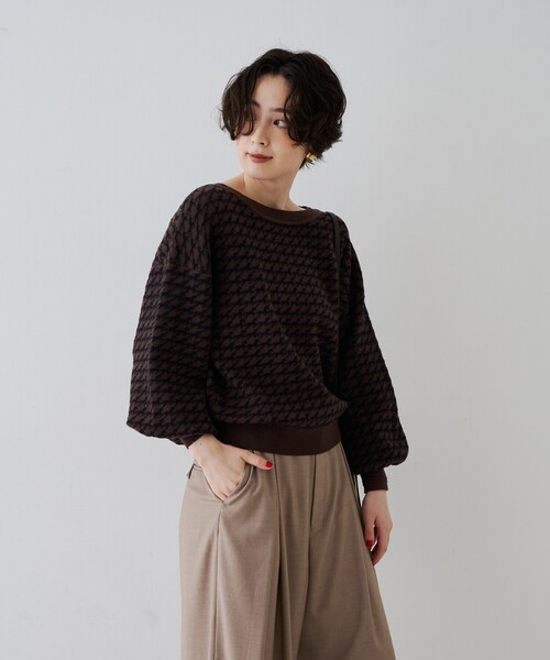 Rouge vif(ルージュヴィフ)の「HORSE柄ジャガードニットプルオーバー(ニット/セーター・レディース・ブラウン系その他/グレー系その他・フリー)」の6枚目の写真