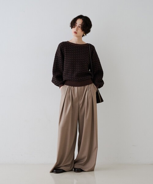 Rouge vif(ルージュヴィフ)の「HORSE柄ジャガードニットプルオーバー(ニット/セーター・レディース・ブラウン系その他/グレー系その他・フリー)」の19枚目の写真