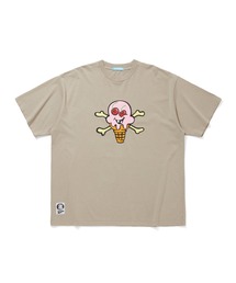 GARMENT DYE COTTON  T-SHIRT _CONE & BONE