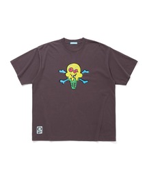 GARMENT DYE COTTON  T-SHIRT _CONE & BONE
