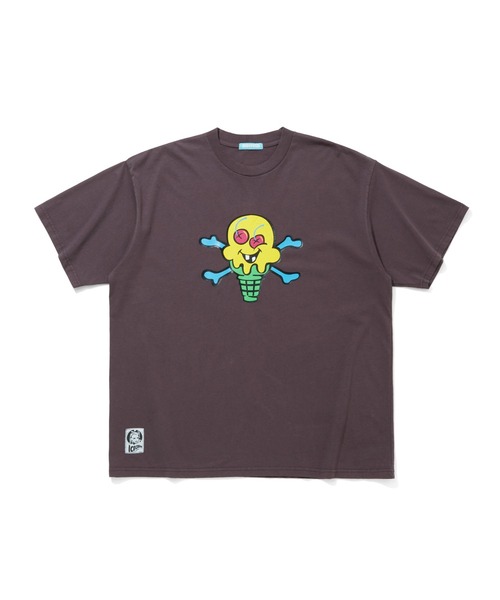 ICECREAM（アイスクリーム）の「GARMENT DYE COTTON  T-SHIRT _CONE & BONE（Tシャツ/カットソー・メンズ・チャコールグレー/グレー・SMALL/MEDIUM/LARGE/X-LARGE）」の2枚目の写真