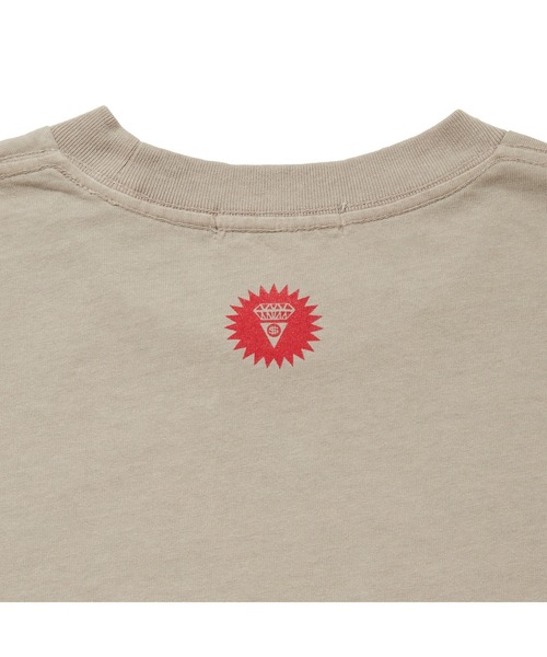 ICECREAM（アイスクリーム）の「GARMENT DYE COTTON  T-SHIRT _CONE & BONE（Tシャツ/カットソー・メンズ・チャコールグレー/グレー・SMALL/MEDIUM/LARGE/X-LARGE）」の5枚目の写真