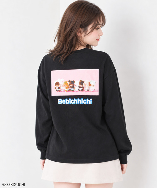 RiCO SUCRE(リコシュクレ)の「【レディース】モンチッチ 長袖Tシャツ(Tシャツ/カットソー・レディース・ブラック系3/ブラック系/オフホワイト/ホワイト系3/ホワイト系/ブラック系2/ブラック/ホワイト系2・FREE)」の6枚目の写真