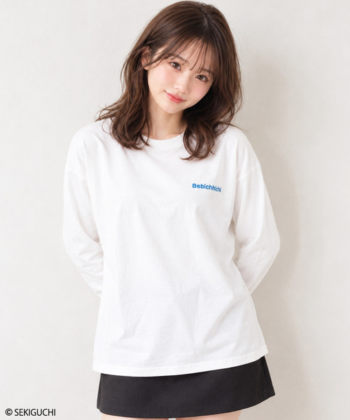 RiCO SUCRE(リコシュクレ)の「【レディース】モンチッチ 長袖Tシャツ(Tシャツ/カットソー・レディース・ブラック系3/ブラック系/オフホワイト/ホワイト系3/ホワイト系/ブラック系2/ブラック/ホワイト系2・FREE)」の10枚目の写真
