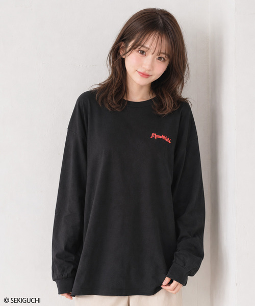 RiCO SUCRE(リコシュクレ)の「【レディース】モンチッチ 長袖Tシャツ(Tシャツ/カットソー・レディース・ブラック系3/ブラック系/オフホワイト/ホワイト系3/ホワイト系/ブラック系2/ブラック/ホワイト系2・FREE)」の16枚目の写真
