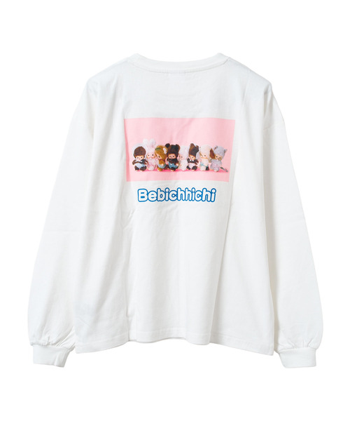 RiCO SUCRE(リコシュクレ)の「【レディース】モンチッチ 長袖Tシャツ(Tシャツ/カットソー・レディース・ブラック系3/ブラック系/オフホワイト/ホワイト系3/ホワイト系/ブラック系2/ブラック/ホワイト系2・FREE)」の20枚目の写真