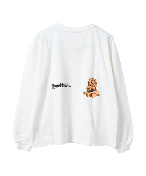RiCO SUCRE(リコシュクレ)の「【レディース】モンチッチ 長袖Tシャツ(Tシャツ/カットソー・レディース・ブラック系3/ブラック系/オフホワイト/ホワイト系3/ホワイト系/ブラック系2/ブラック/ホワイト系2・FREE)」の22枚目の写真