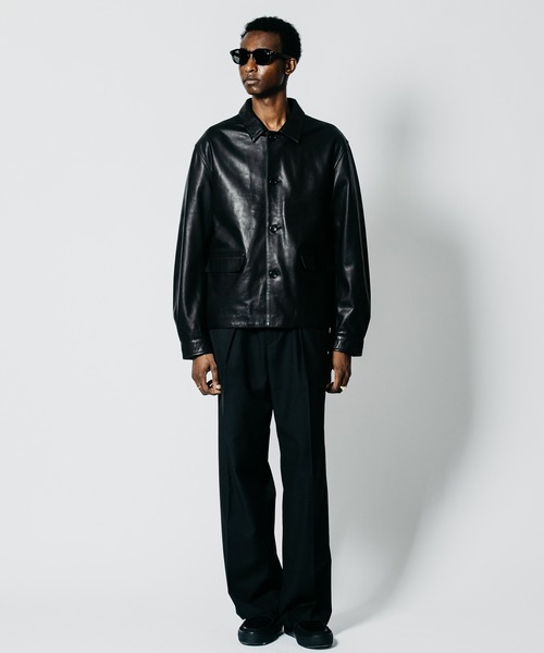 CRIMIE(クライミー)の「SHEEP LEATHER BLOUSON JACKET(ブルゾン・メンズ・ブラック・L/M/S/XXL/XL)」の2枚目の写真
