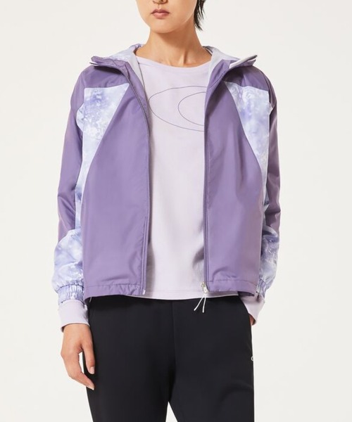 OAKLEY(オークリー)の「オークリー RADIANT SUPPLE JKT 10.0/ジャケット/スポーツ・トレーニング/レディース/OAKLEY(ナイロンジャケット・レディース・パープル/ホワイト/ブラック・L/XS/S/M)」の3枚目の写真