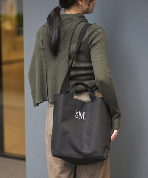 PARROTT CANVAS(パロットキャンバス)の「PARROTT CANVAS/パロットキャンバス ULAショルダートート(トートバッグ・レディース・ネイビー/ブラック・FREE)」の10枚目の写真
