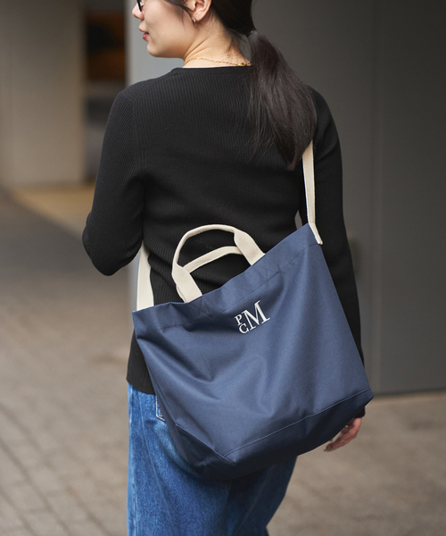 PARROTT CANVAS(パロットキャンバス)の「PARROTT CANVAS/パロットキャンバス ULAショルダートート(トートバッグ・レディース・ネイビー/ブラック・FREE)」の11枚目の写真