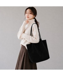 スエード調 トートバッグ ポーチ 付き