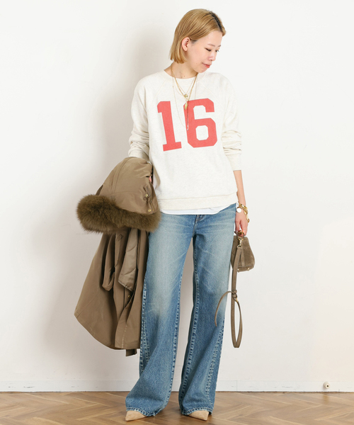 AP STUDIO（エーピーストゥディオ）の「No16 print sweat（スウェット・レディース・アイボリー・FREE）」の15枚目の写真