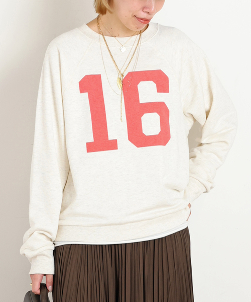 AP STUDIO（エーピーストゥディオ）の「No16 print sweat（スウェット・レディース・アイボリー・FREE）」の7枚目の写真
