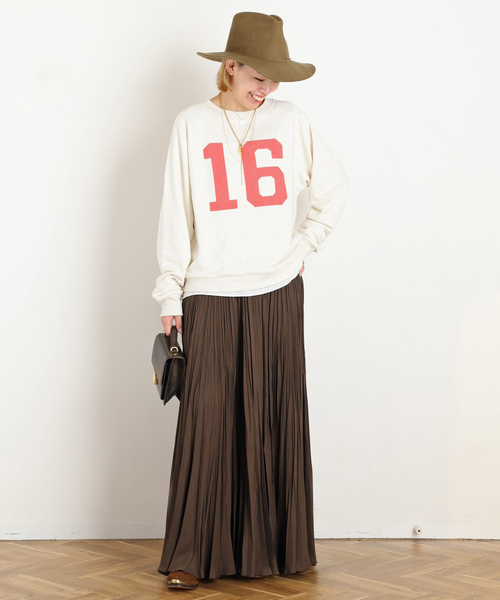 AP STUDIO（エーピーストゥディオ）の「No16 print sweat（スウェット・レディース・アイボリー・FREE）」の8枚目の写真