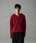 muas（ムアス）の「Button henly Knit hoodie / ボタンヘンリーニットフーディ（ニット/セーター・LARGE）」