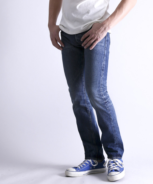 濃紺 DENIME SLIM STR TYPE2 スリム デニムパンツ ジーンズ