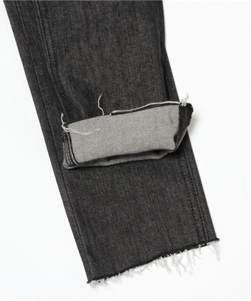 MOUSSY(マウジー)の「WAIST FIT STRAIGHT(デニムパンツ・レディース・ワンウォッシュ/ブラック・23inch/24inch/25inch/27inch/26inch)」の7枚目の写真