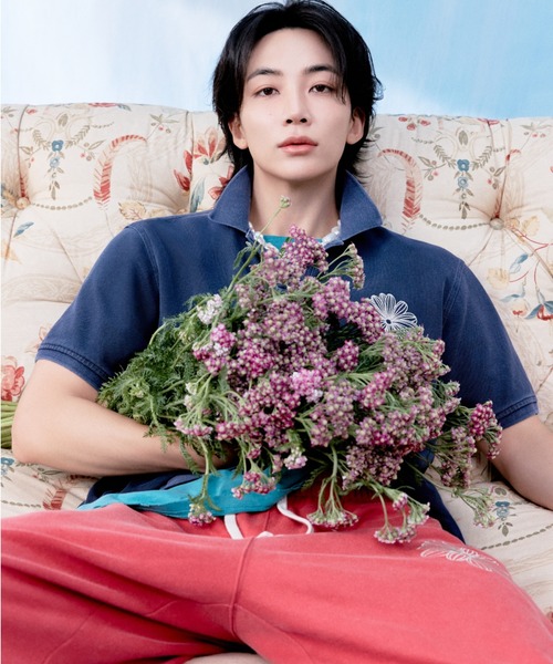 Mardi Mercredi(マルディメクルディ)の「【JEONGHAN着用】【UNISEX】JOGGER PANTS LA FLEUR PIGMENT WASHING / ユニセックス ジョガー パンツ ラ フルール ピグメント ウォッシング(スウェットパンツ・レディース・ブラック/レッド/ブルー/ネイビー・FREE)」の6枚目の写真