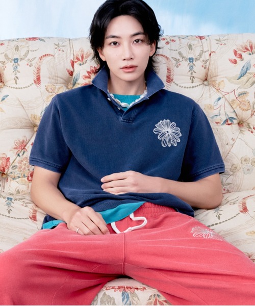 Mardi Mercredi(マルディメクルディ)の「【JEONGHAN着用】【UNISEX】JOGGER PANTS LA FLEUR PIGMENT WASHING / ユニセックス ジョガー パンツ ラ フルール ピグメント ウォッシング(スウェットパンツ・レディース・ブラック/レッド/ブルー/ネイビー・FREE)」の5枚目の写真
