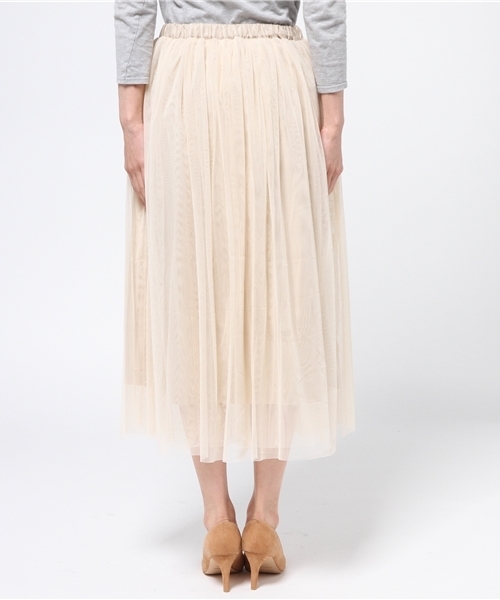 cepo（セポ）の「チュールスカート（スカート・レディース・ネイビー/オリーブ/アイボリー・MEDIUM）」の6枚目の写真