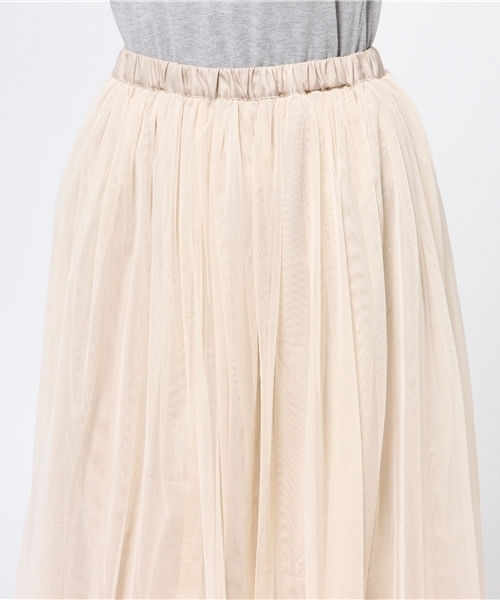 cepo（セポ）の「チュールスカート（スカート・レディース・ネイビー/オリーブ/アイボリー・MEDIUM）」の7枚目の写真
