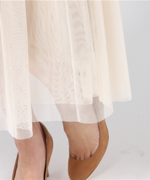 cepo（セポ）の「チュールスカート（スカート・レディース・ネイビー/オリーブ/アイボリー・MEDIUM）」の8枚目の写真