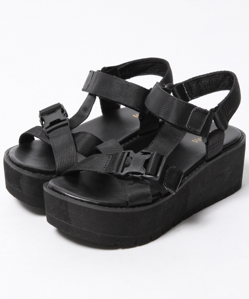 Heather(ヘザー)の「アツゾコスポサン 714768(サンダル・レディース・ネイビー/オフホワイト/ブラック・LARGE/MEDIUM)」の2枚目の写真