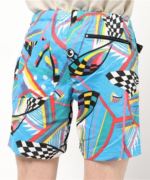 ALDIES（アールディーズ）の「Be Nice Short Pants　80's調プリント　総柄　ショートパンツ（その他パンツ・メンズ・オレンジ/ブルー系その他・X-LARGE/SMALL/LARGE/MEDIUM）」の9枚目の写真