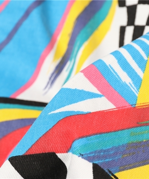 ALDIES（アールディーズ）の「Be Nice Short Pants　80's調プリント　総柄　ショートパンツ（その他パンツ・メンズ・オレンジ/ブルー系その他・X-LARGE/SMALL/LARGE/MEDIUM）」の13枚目の写真