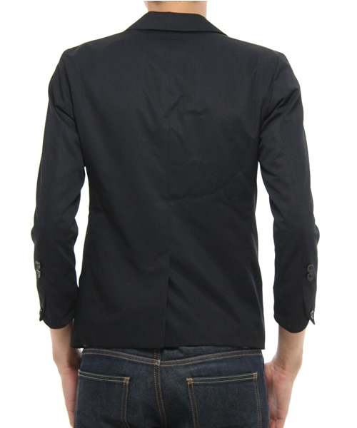 And A（アンドエー）の「7分テーラードジャケット（テーラードジャケット・メンズ・ブラック/ブラック系その他/グレー・42）」の10枚目の写真