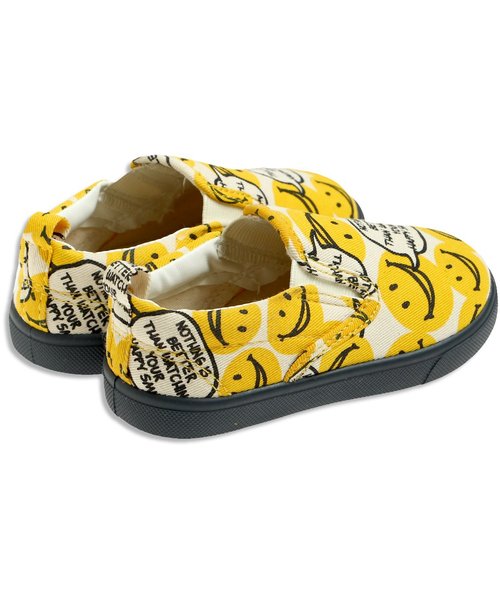 BREEZE（ブリーズ）の「FOスマイル総柄スリッポン（トドラー）（スリッポン・キッズ・ネイビー/オレンジ/キナリ・19/17/18/16）」の5枚目の写真