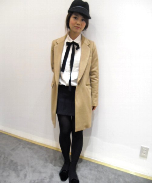 Another Edition(アナザーエディション)の「AE Wビーバー 1B CT(その他アウター・レディース・ブラック/ベージュ・SMALL/MEDIUM)」の2枚目の写真