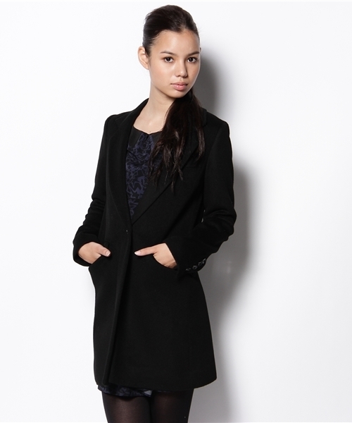 Another Edition(アナザーエディション)の「AE Wビーバー 1B CT(その他アウター・レディース・ブラック/ベージュ・SMALL/MEDIUM)」の1枚目の写真