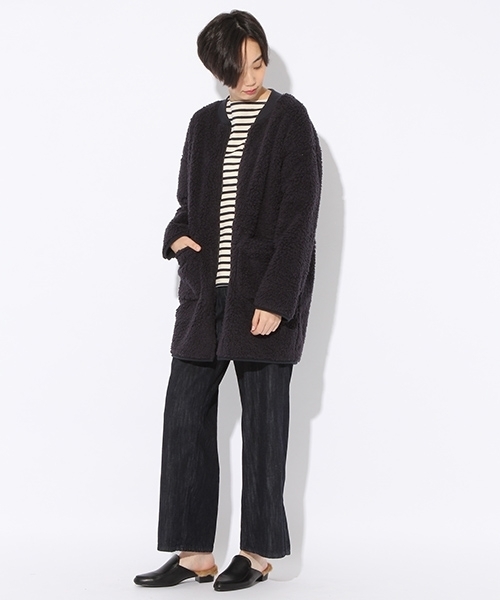 niko and...（ニコアンド）の「フリースボアリバーコート【niko and ...】（その他アウター・レディース・ベージュ/アイボリー/ネイビー・MEDIUM/LARGE）」の18枚目の写真