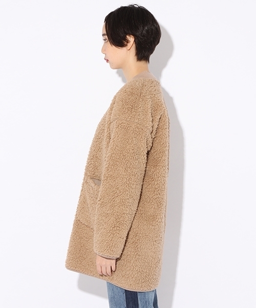 niko and...（ニコアンド）の「フリースボアリバーコート【niko and ...】（その他アウター・レディース・ベージュ/アイボリー/ネイビー・MEDIUM/LARGE）」の21枚目の写真